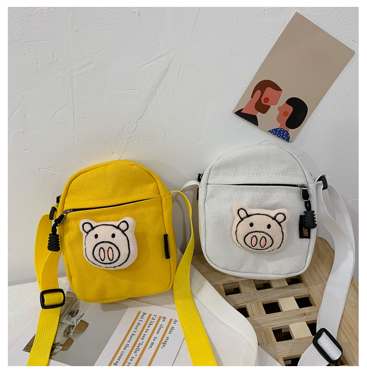 Fashion Yellow Ugly Student Funny Cute Canvas Bag,Shoulder bags