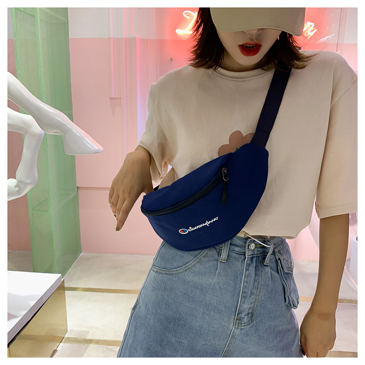 Fashion Blue Personality Harajuku Print Crossbody Bag,Shoulder bags