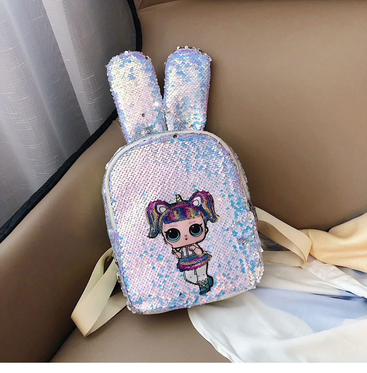 Fashion Pink Cute Ear Girl Backpack,Backpack