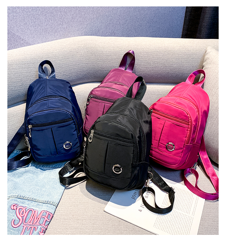 Fashion Blue Washed Nylon Cloth Shoulder Bag,Messenger bags