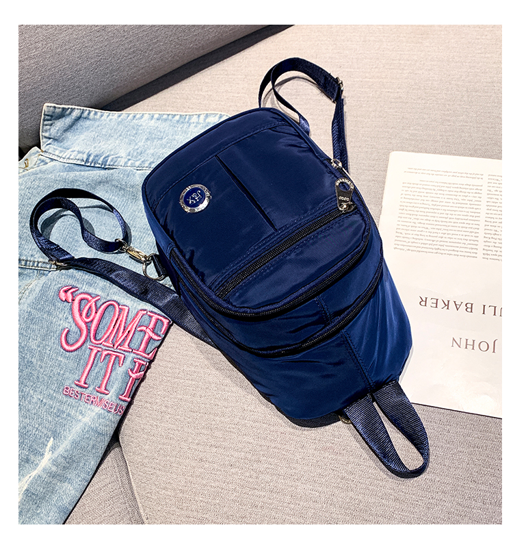 Fashion Blue Washed Nylon Cloth Shoulder Bag,Messenger bags
