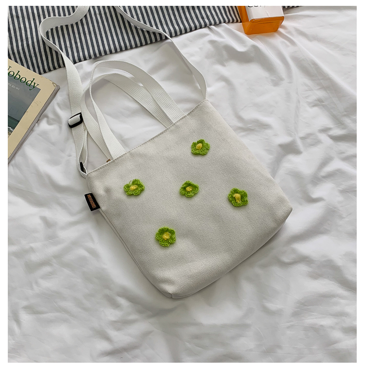 Fashion Green Cute Flower Crossbody Bag,Shoulder bags