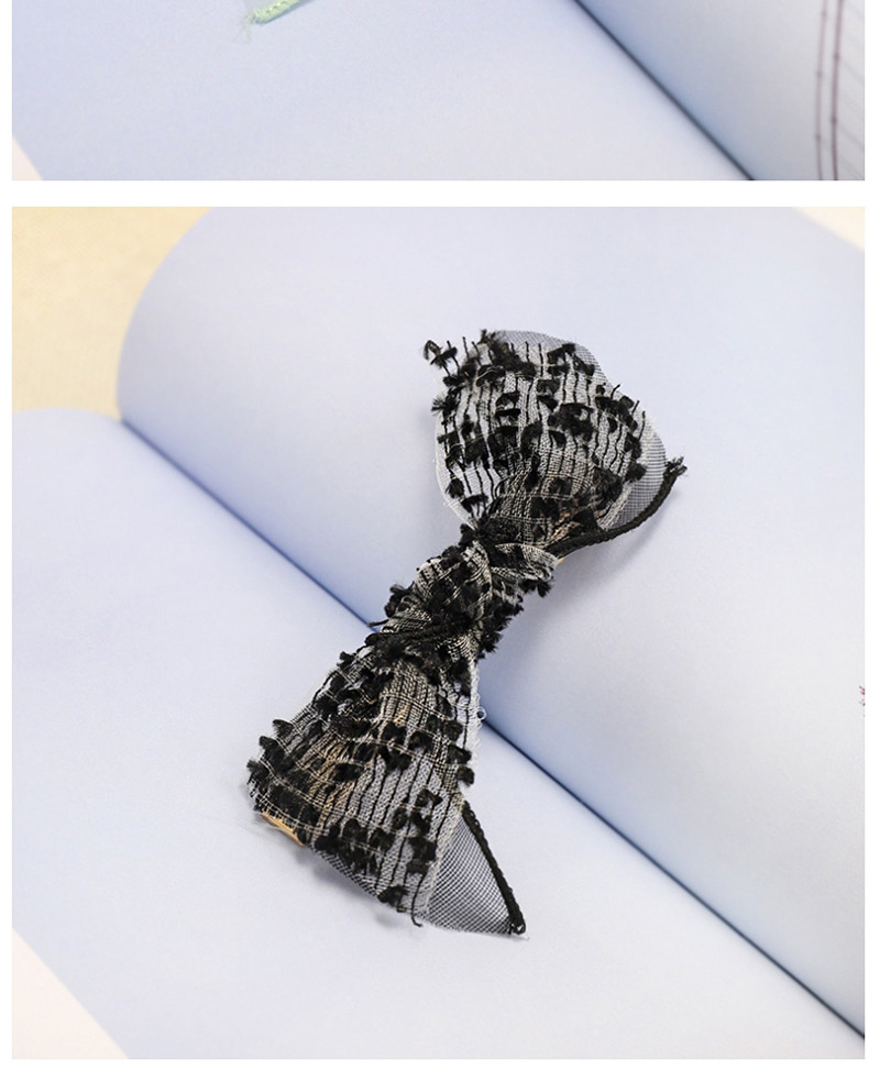 Fashion Black Bow 8cm Duckbill Clip Cloth Bow Clip,Hairpins