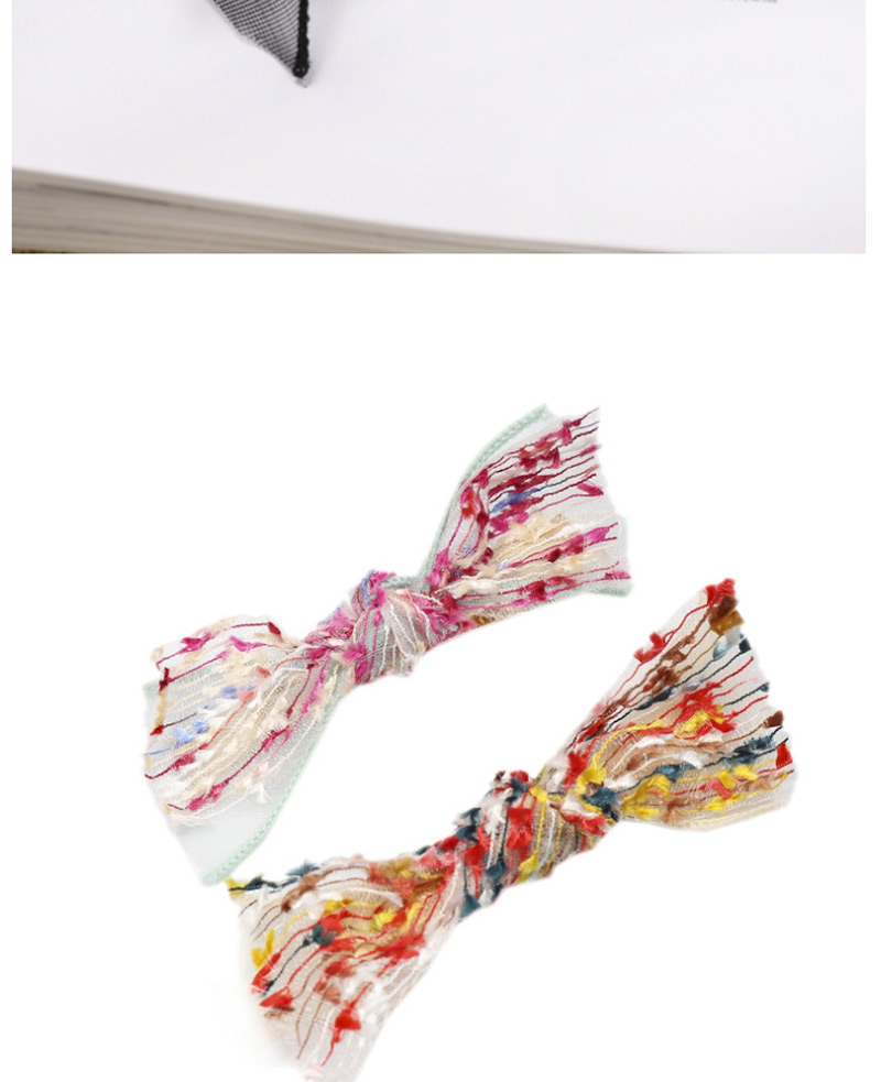 Fashion Pink Bow 8cm Duckbill Clip Cloth Bow Clip,Hairpins