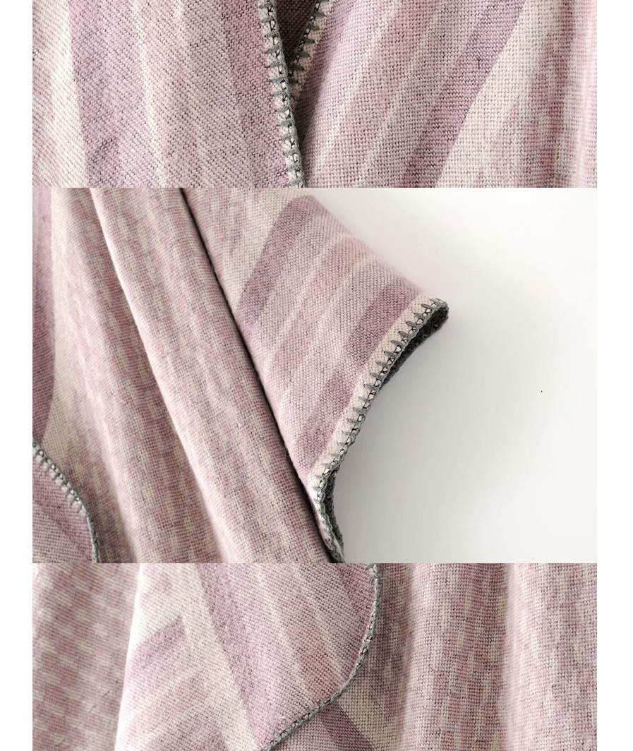 Fashion Leather Pink Striped Shawl,knitting Wool Scaves