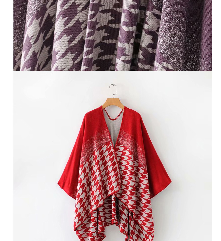 Fashion Yellow Geometric Pattern Shawl,knitting Wool Scaves
