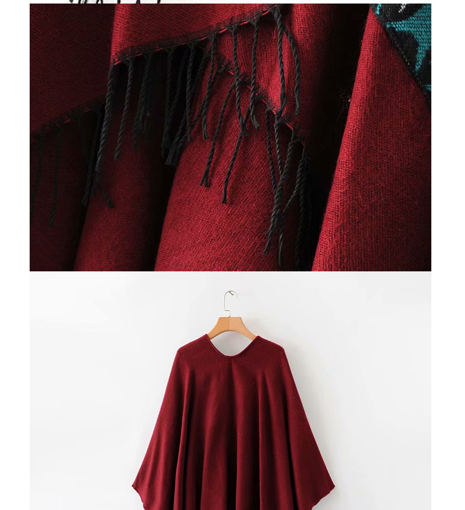 Fashion Dark Gray Colorful Pocket Shawl,knitting Wool Scaves