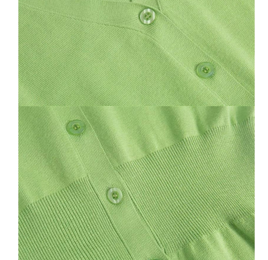 Fashion Green Knit Cardigan,Tank Tops & Camis