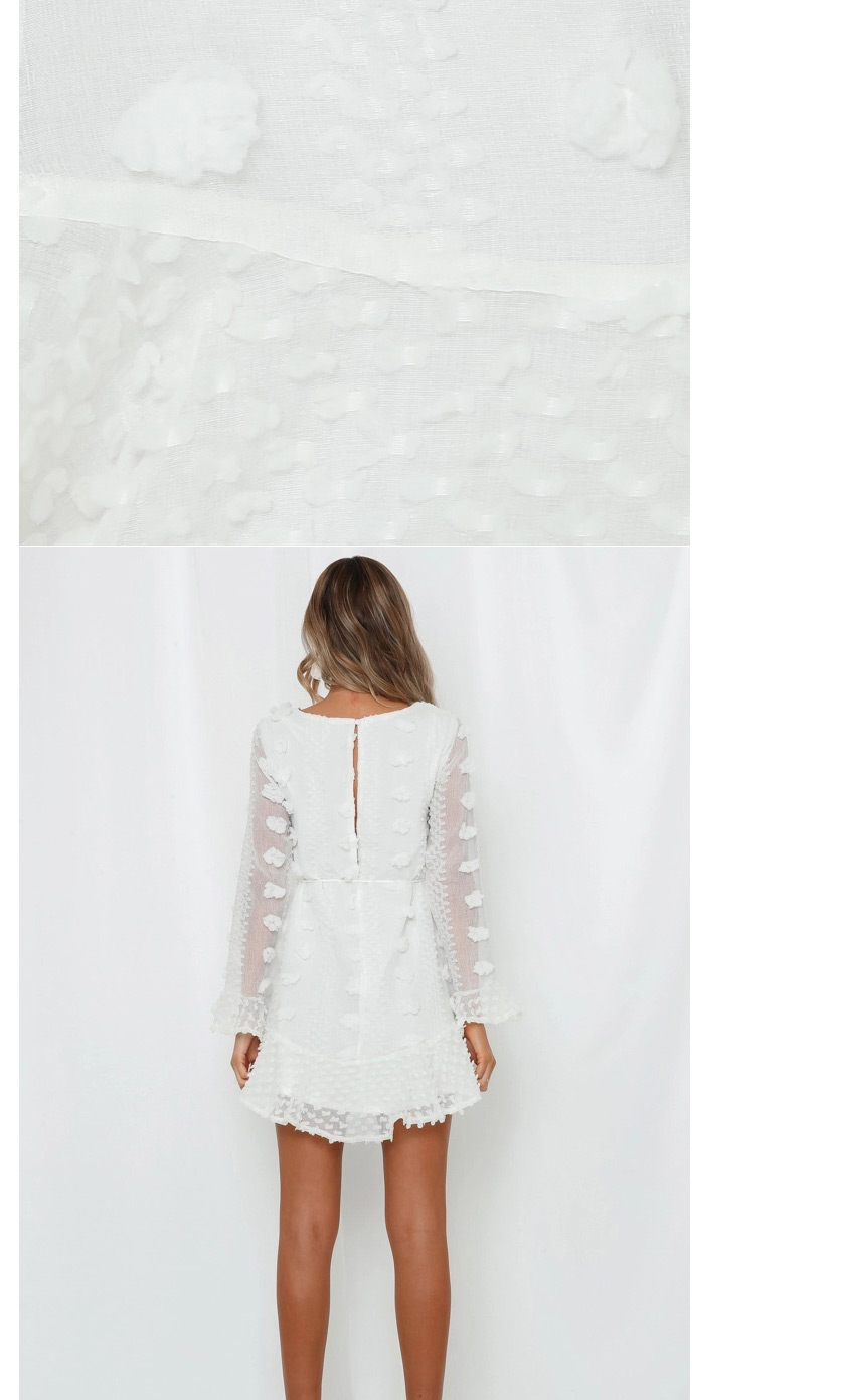 Fashion White Lace Dress,Long Dress