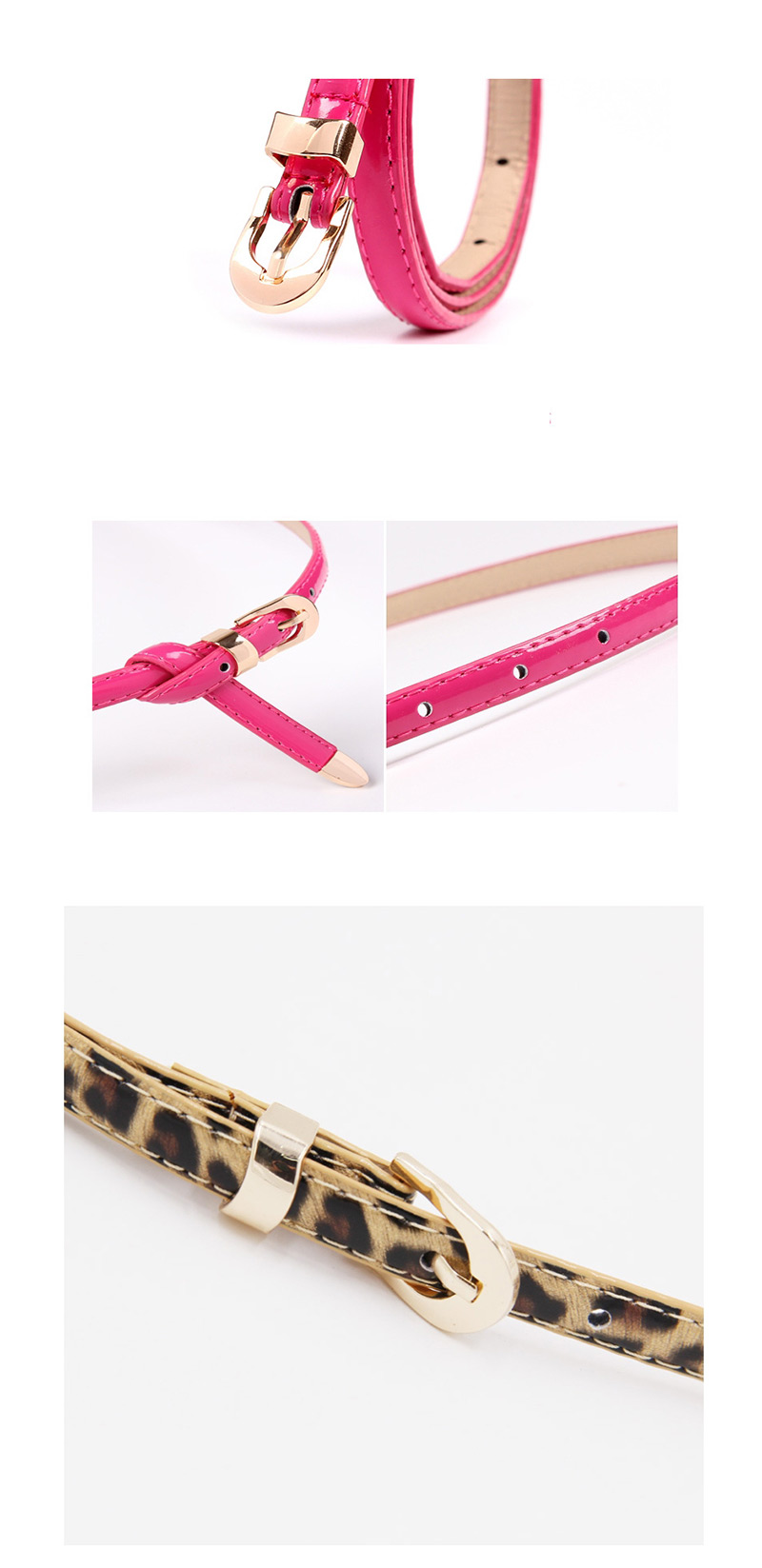 Fashion Light Pink Korean Fashion Belt,Thin belts