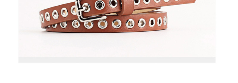 Fashion Leather Powder Rivet Belt,Thin belts