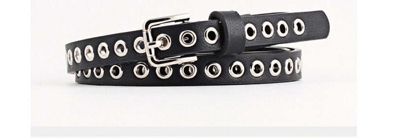 Fashion White Rivet Belt,Thin belts