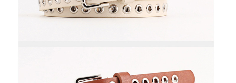 Fashion Coffee Rivet Belt,Thin belts