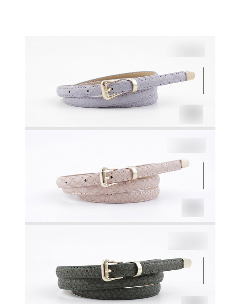 Fashion Pink Snake Belt,Thin belts