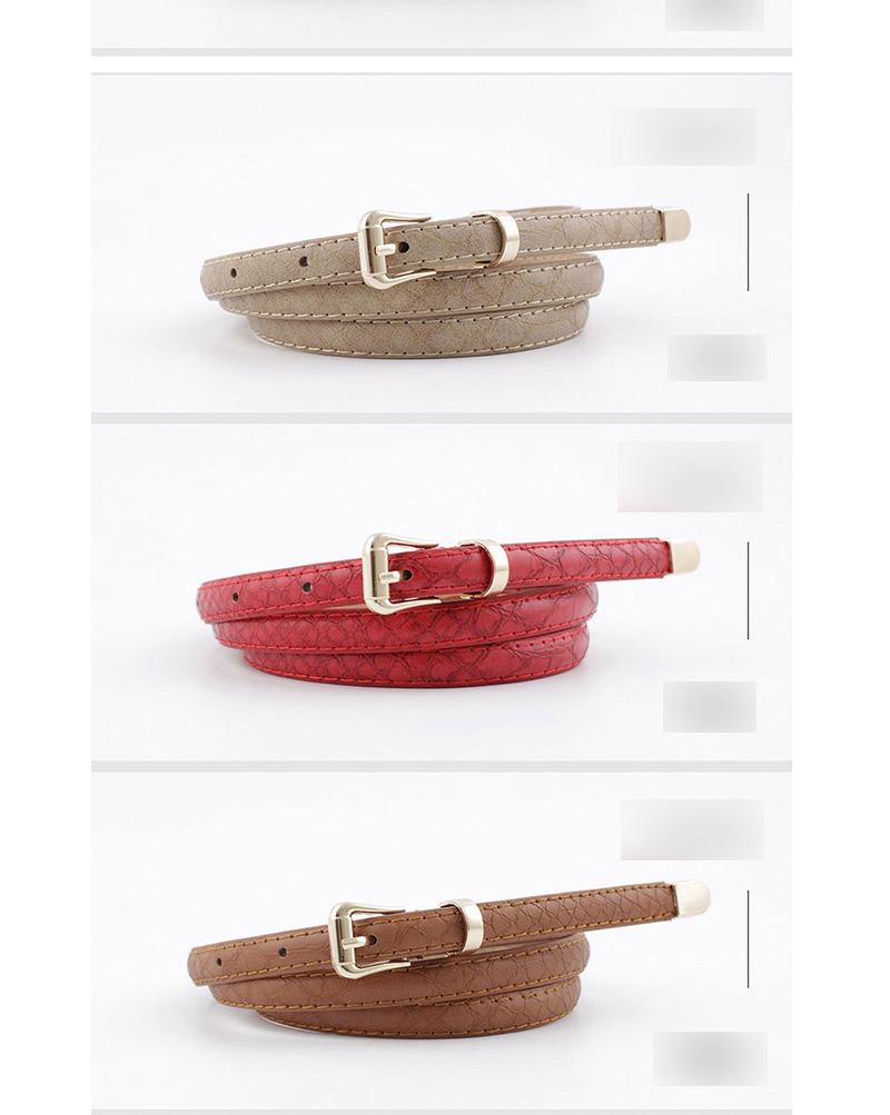 Fashion Red Snake Belt,Thin belts