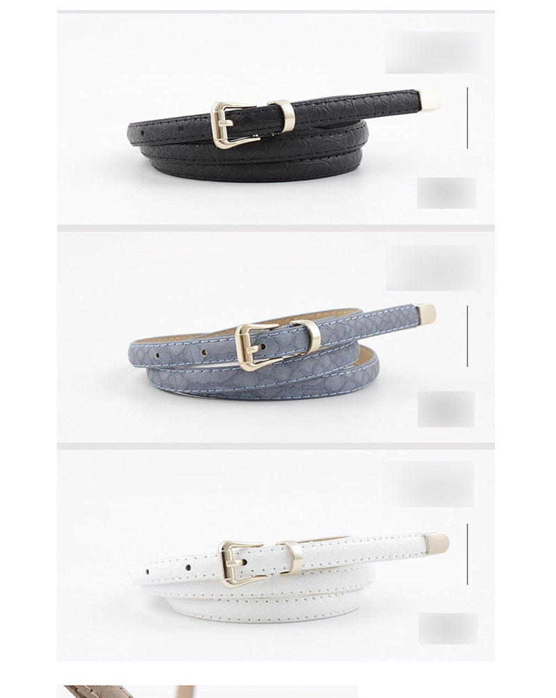 Fashion Denim Blue Snake Belt,Thin belts