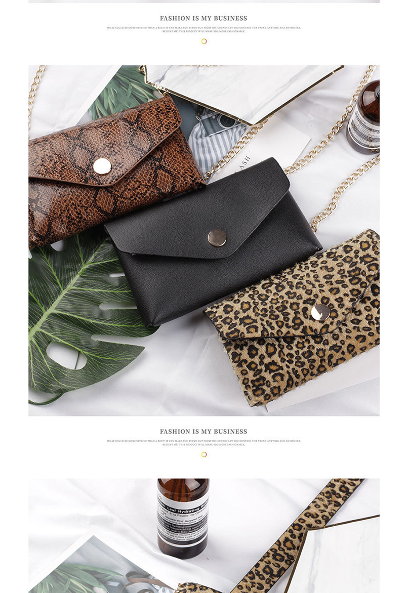 Fashion 893 Leopard Bag + Belt Serpentine Belt,Thin belts