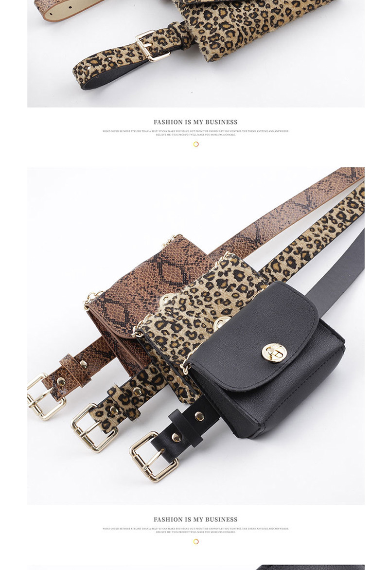 Fashion 892 Black Bag + Belt Serpentine Belt,Thin belts
