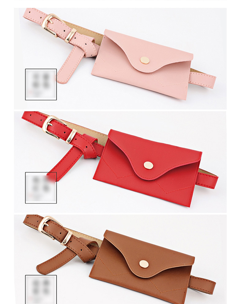 Fashion Red + Gold Buckle Mini Mobile Phone Bag Belt,Thin belts