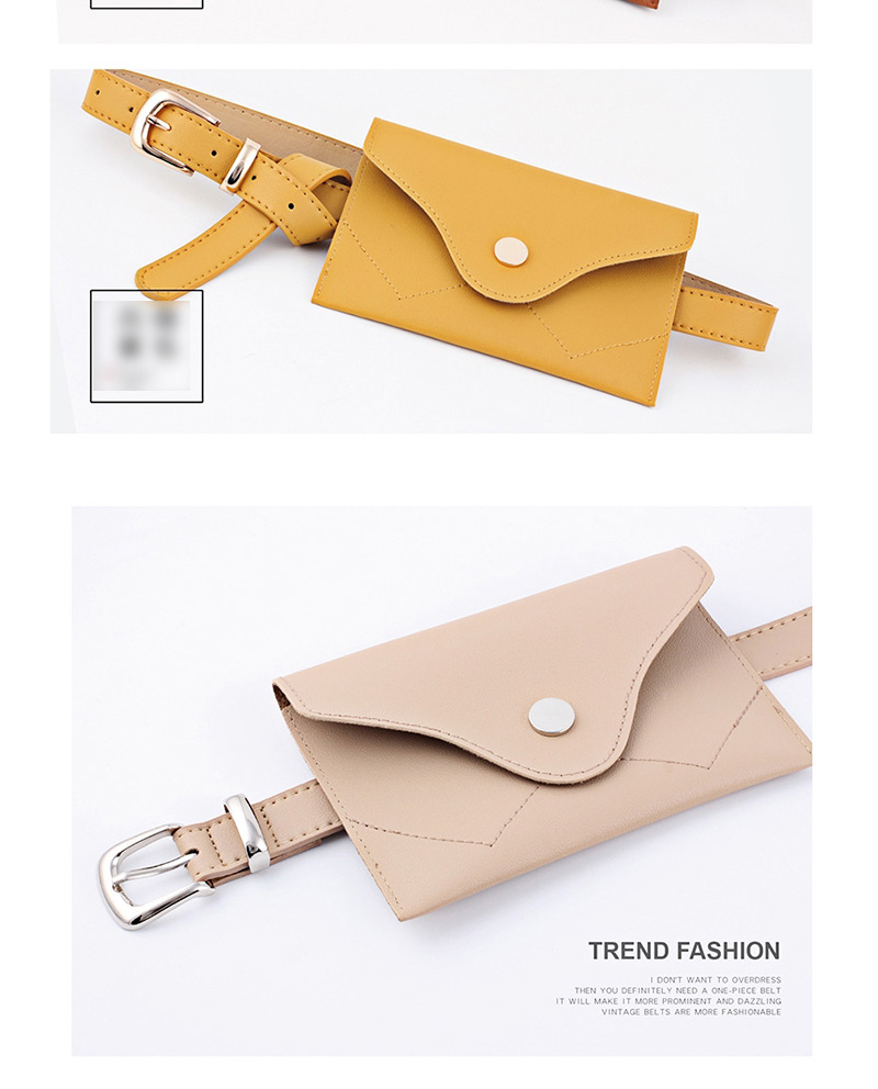Fashion Yellow + Silver Buckle Mini Mobile Phone Bag Belt,Thin belts