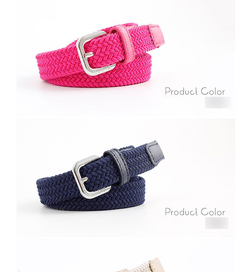 Fashion Rose Red Braided Thin Belt,Wide belts