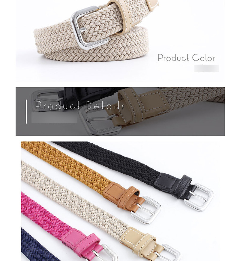 Fashion Camel Braided Thin Belt,Wide belts