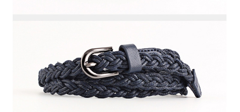 Fashion Coffee Wax Rope Woven Belt,Thin belts