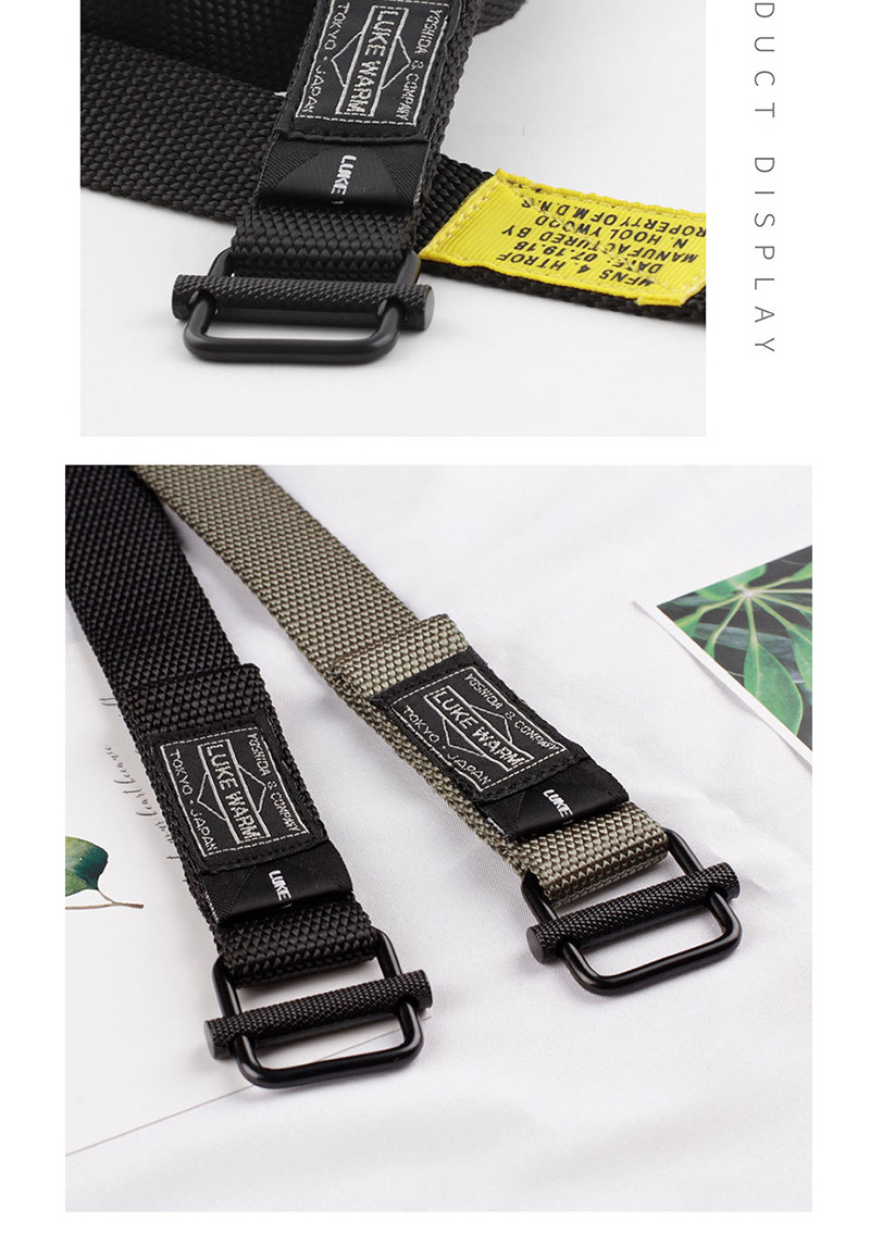 Fashion Black Canvas Dragon Belt,Thin belts