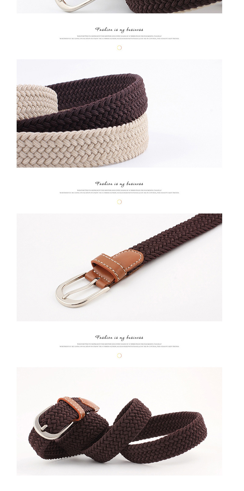Fashion Khaki 2.5cm Pin Buckle Canvas Belt,Thin belts