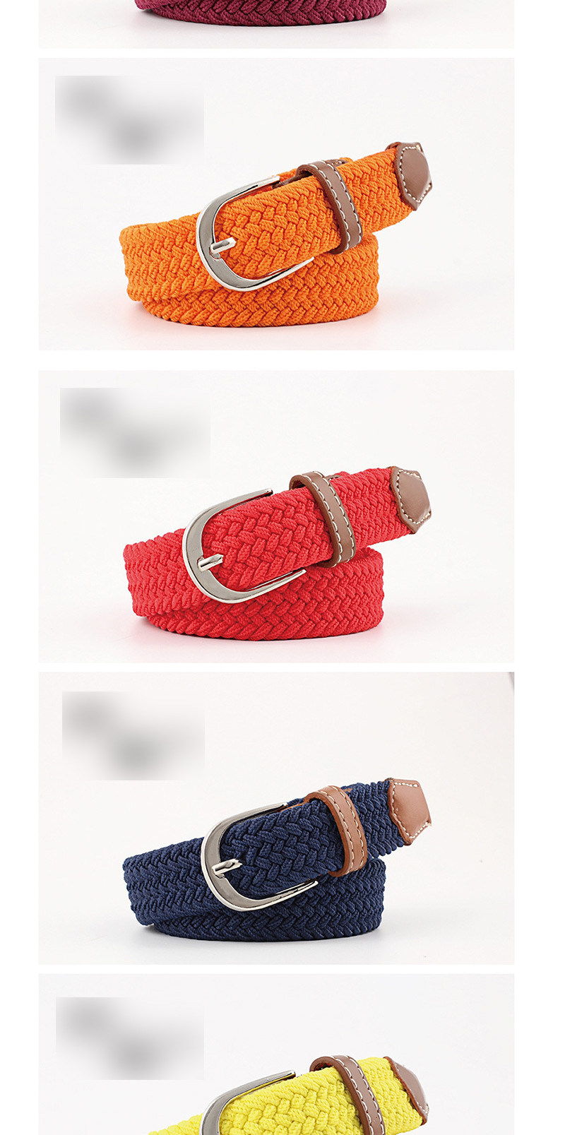 Fashion Wine Red 2.5cm Pin Buckle Canvas Belt,Thin belts
