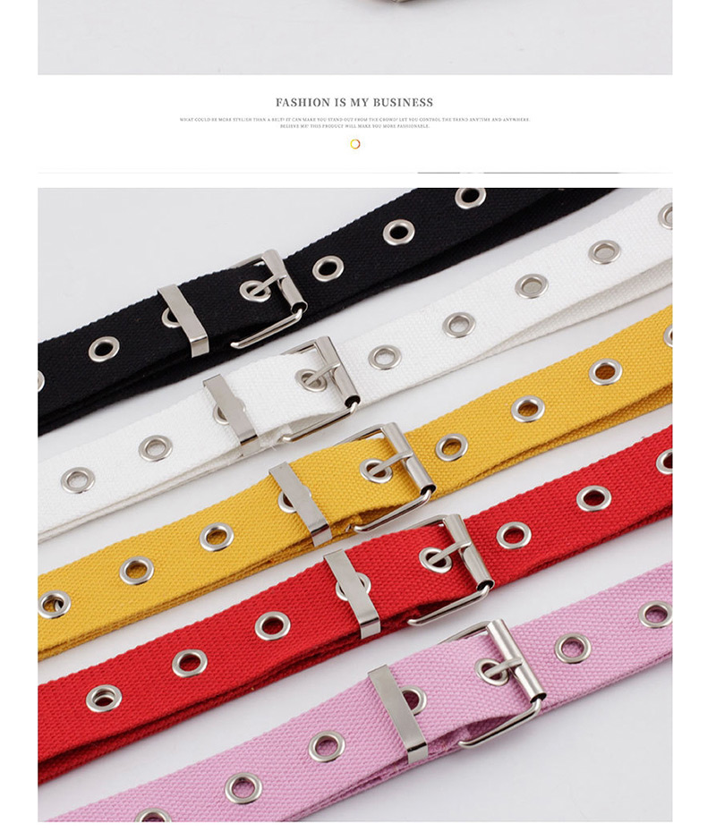 Fashion White Nylon Canvas Belt,Thin belts