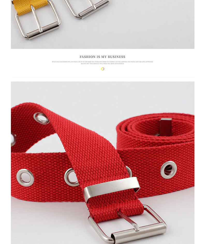 Fashion Pink Nylon Canvas Belt,Thin belts