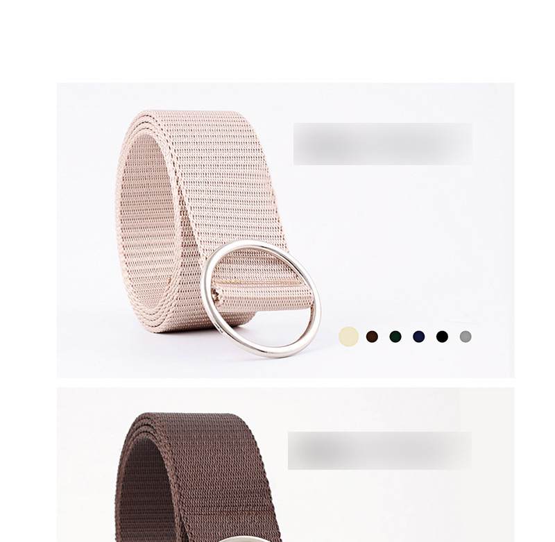 Fashion Light Gray Canvas Belt,Thin belts