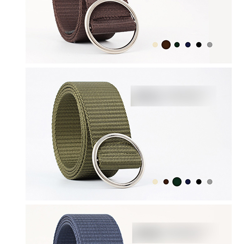 Fashion Coffee Canvas Belt,Thin belts
