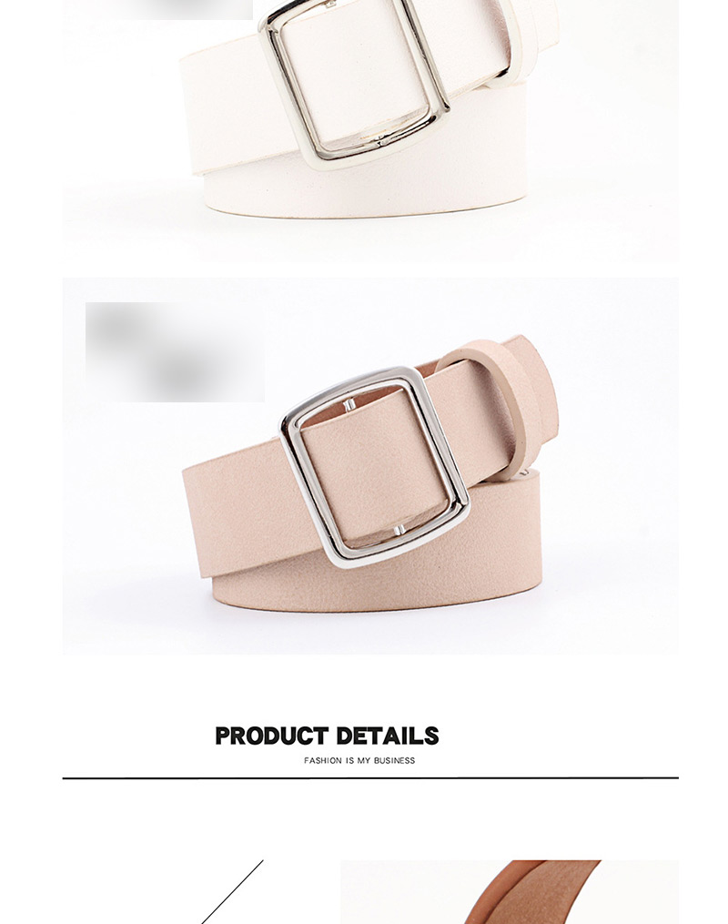 Fashion Brown Needle-free Smooth Buckle Ladies Wide Belt,Thin belts