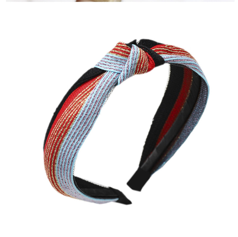 Fashion Red Rainbow Headband Rainbow Stripe Ribbon Headband,Head Band