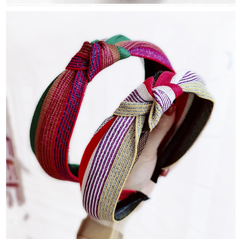 Fashion Blue Rainbow Headband Rainbow Stripe Ribbon Headband,Head Band