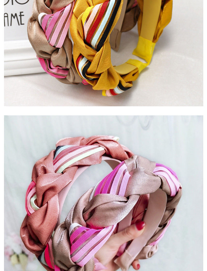 Fashion Khaki Tweezers Headband Twist Braid Headband,Head Band