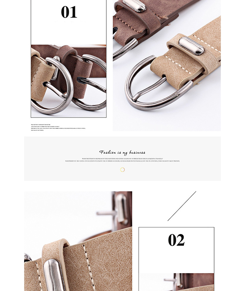 Fashion Khaki Pin Buckle Belt,Wide belts