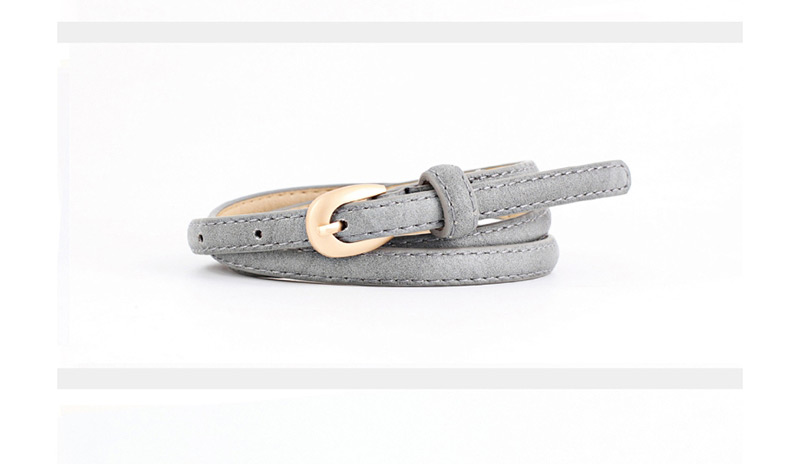 Fashion Beige Denim Pin Buckle Belt,Thin belts