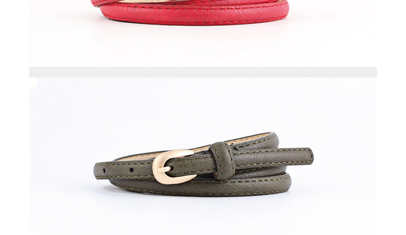 Fashion Gray Denim Pin Buckle Belt,Thin belts