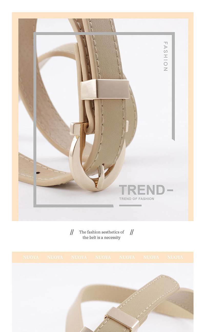 Fashion Gray Fashion Candy Color Decorative Belt,Thin belts
