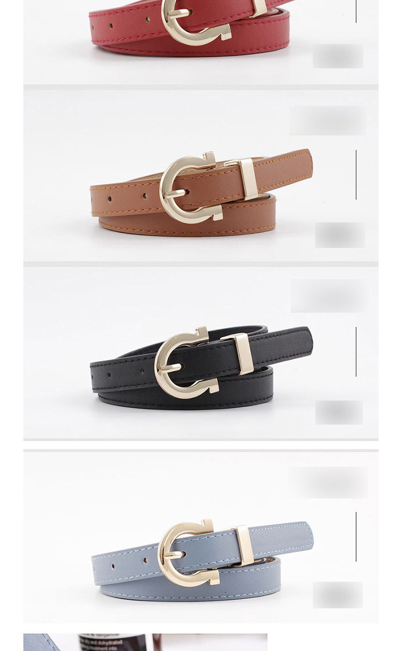 Fashion White Fashion Candy Color Decorative Belt,Thin belts