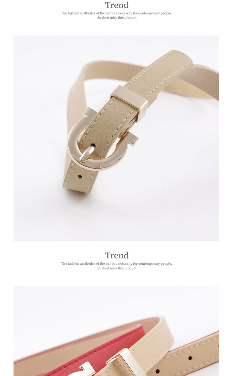 Fashion Red Fashion Candy Color Decorative Belt,Thin belts
