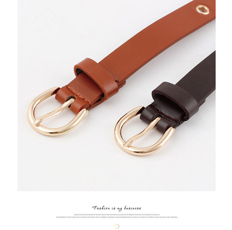 Fashion Black Wild Pu Leather Belt,Thin belts