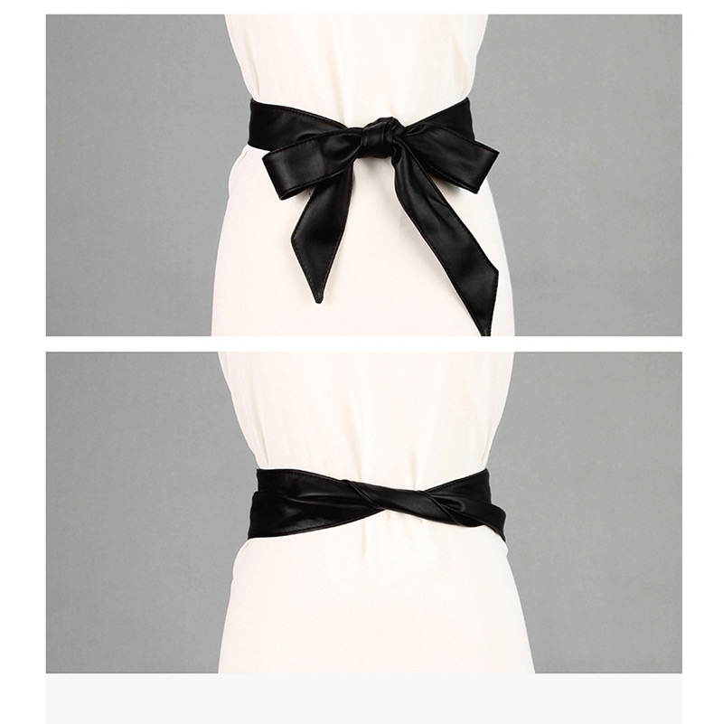 Fashion Khaki Ribbon Bow Wide Belt,Wide belts