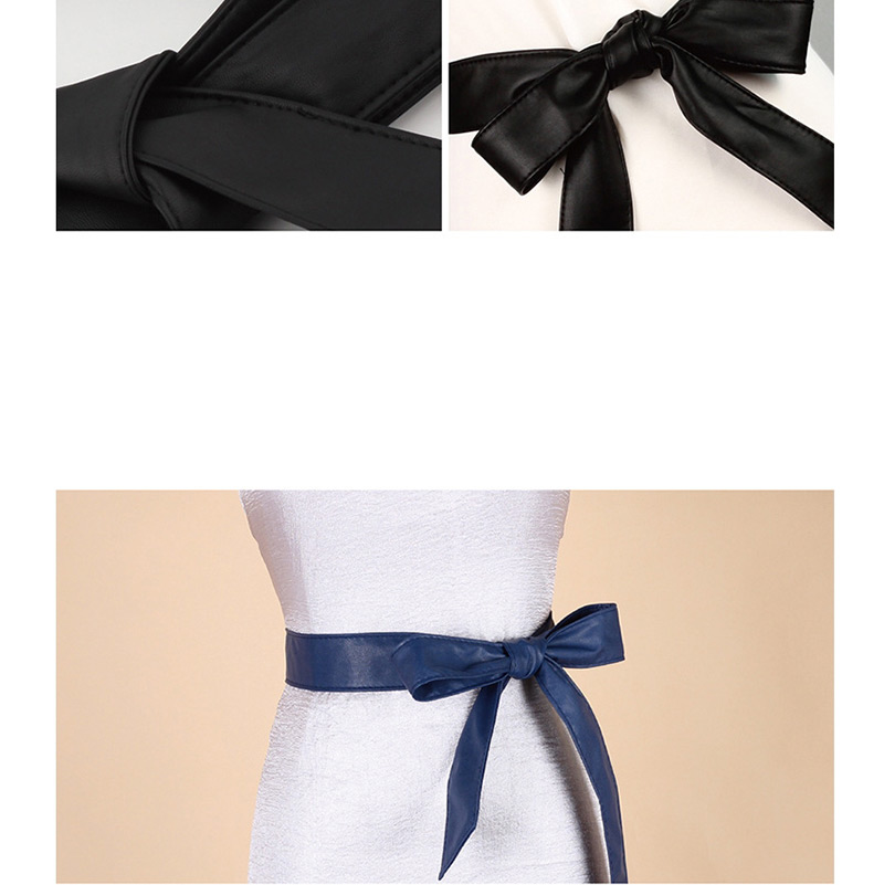 Fashion White Ribbon Bow Wide Belt,Wide belts