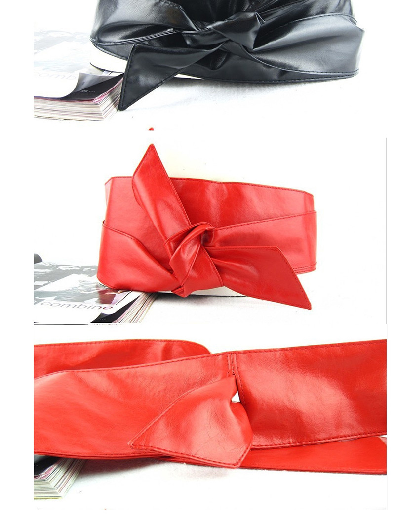 Fashion Red Ribbon Bow Wide Belt,Wide belts