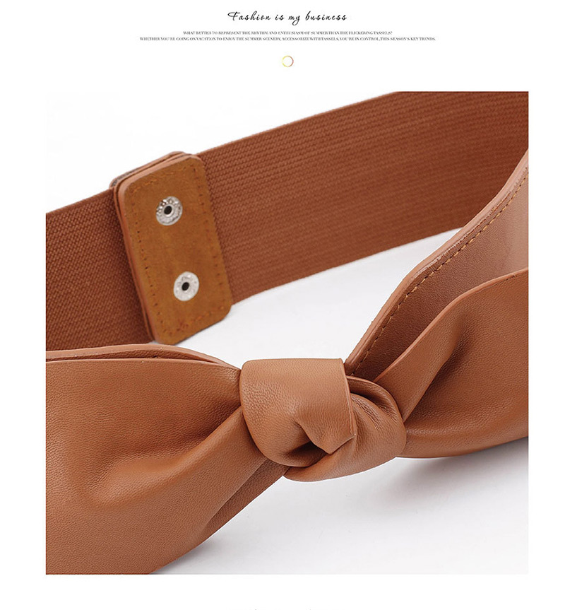 Fashion Navy Elasticated Bow Elastic Wide Belt,Wide belts
