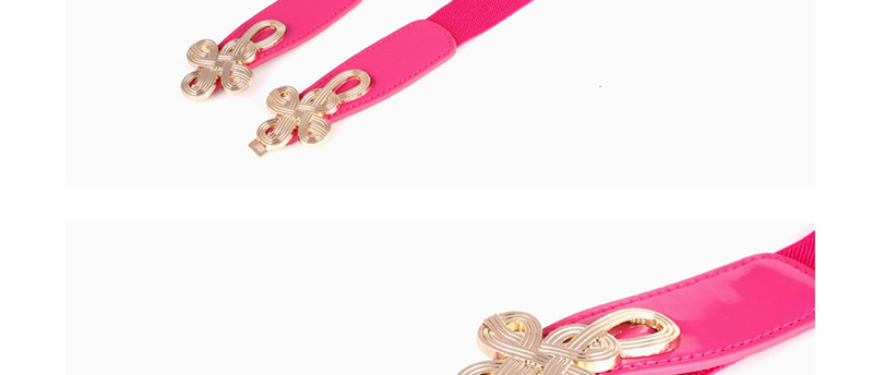 Fashion Rose Red Buckle Chinese Knot Waist Seal,Thin belts